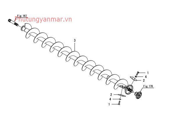 Trống cuốn hạt dưới